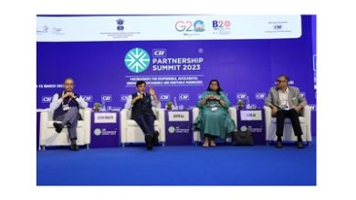 Photo of Dr Mansukh Mandaviya addresses CII partnership summit 2023
