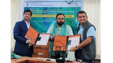 Photo of C-CAMP partners with Department of Medical Education & Research, Govt of Assam